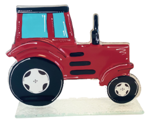 Forma szklana malowana TRAKTOR