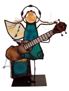 Aniołek witrażowy BASISTA