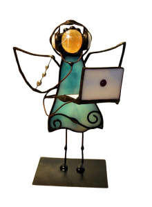 Aniołek witrażowy 3D INFORMATYK