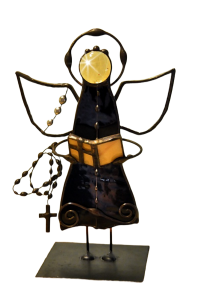 Aniołek witrażowy 3D ZAKONNICA