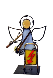 Aniołek witrażowy 3D ELEKTRYK