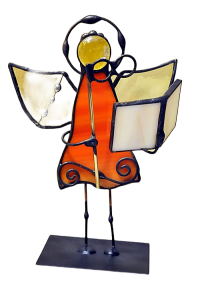 Aniołek witrażowy 3D Bibliotekarka