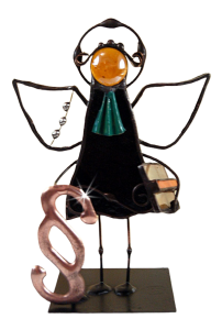 Aniołek witrażowy 3D prawnik