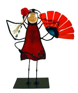Aniołek witrażowy 3D TANCERKA FLAMENCO