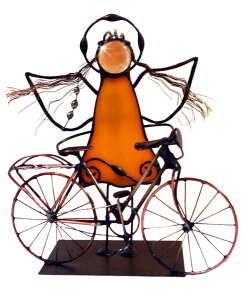 Aniołek witrażowy 3D ROWERZYSTKA