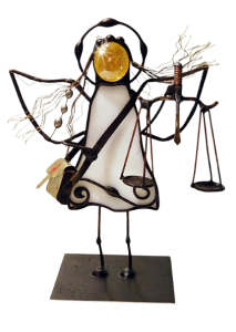 Aniołek witrażowy 3D Farmaceuta Farmaceutka