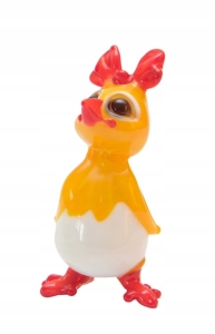 Szklana FIGURKA rzeźba UPOMINEK WIELKANOCNY ŚWIĘTA