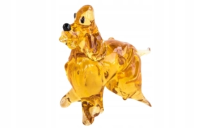 Szklana FIGURKA rzeźba PIESEK
