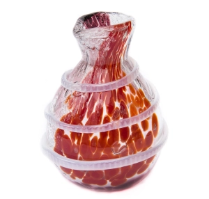 Klasyczny szklany wazon ze sznureczkiem HAND MADE