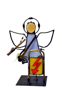 Aniołek witrażowy 3D ELEKTRYK