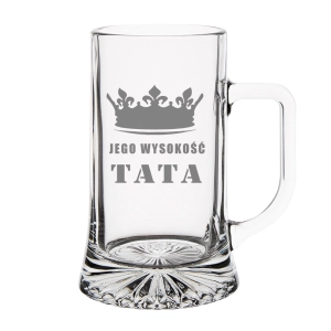 JEGO WYSOKOŚĆ TATA - Kufel Dzień Taty 500 ml 