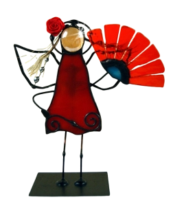 Aniołek witrażowy 3D TANCERKA FLAMENCO