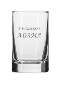 Kieliszek do wódki Kawalerski - z imieniem SHOT 50 ml 