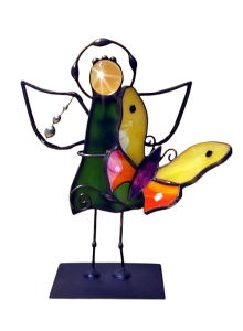 Aniołek witrażowy 3D  MOTYL