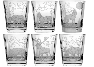 Szklanki do whisky 290ml zdobione motywem myśliwskim - Myśliwskie 5