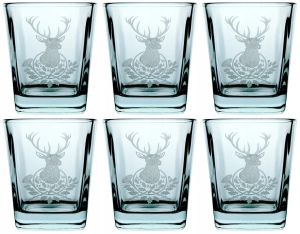 Komplet szklanek do whisky 290 ml  myśliwski Hubertus - 6 szt.